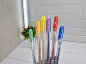 Pack 6 lapiceras gel colores 